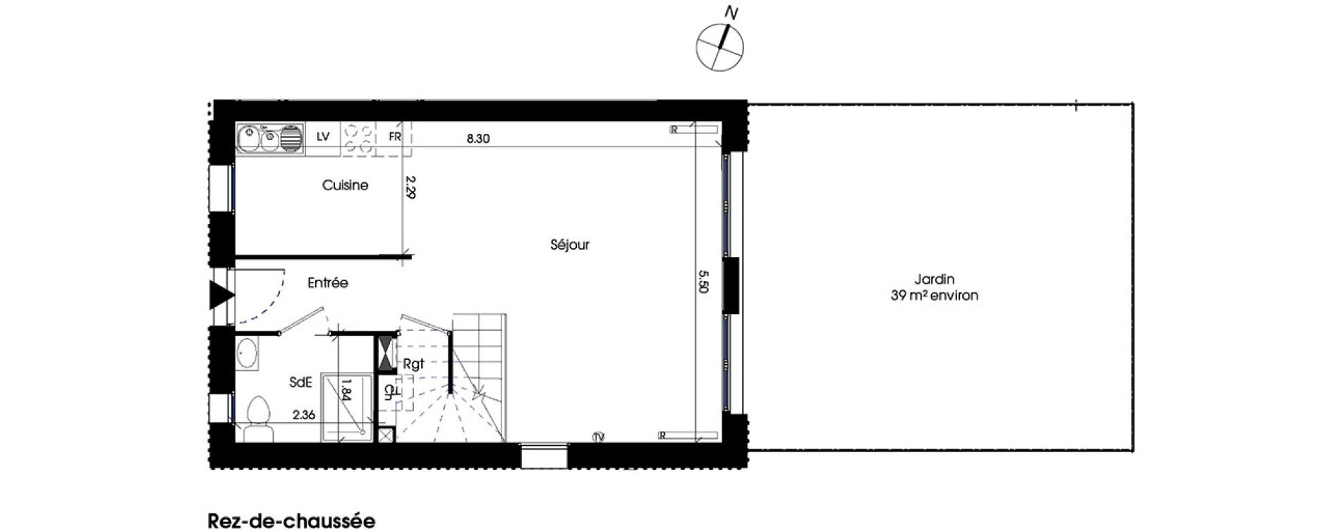 Duplex T4 de 81,93 m2 &agrave; La Teste-De-Buch La migreque