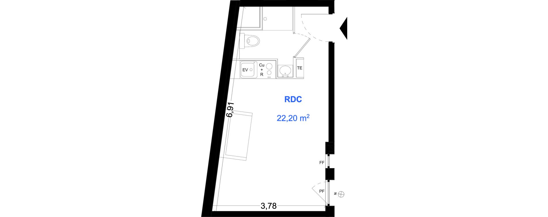 Appartement T1 de 22,20 m2 &agrave; La Teste-De-Buch Aiguillon - port