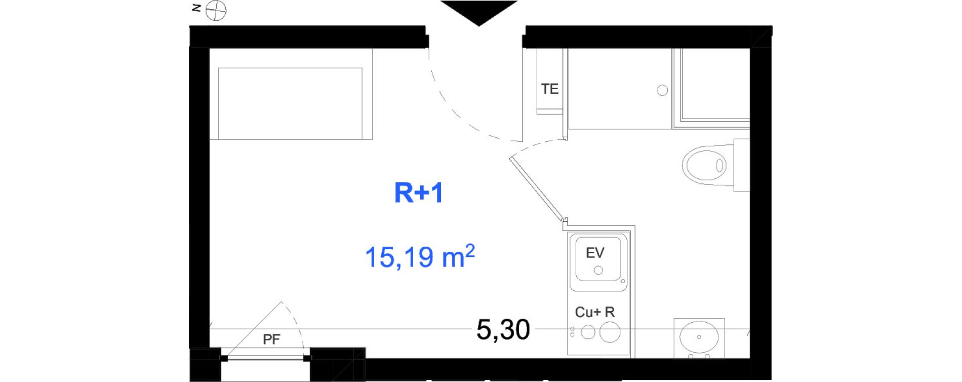 Appartement T1 de 15,19 m2 &agrave; La Teste-De-Buch Aiguillon - port