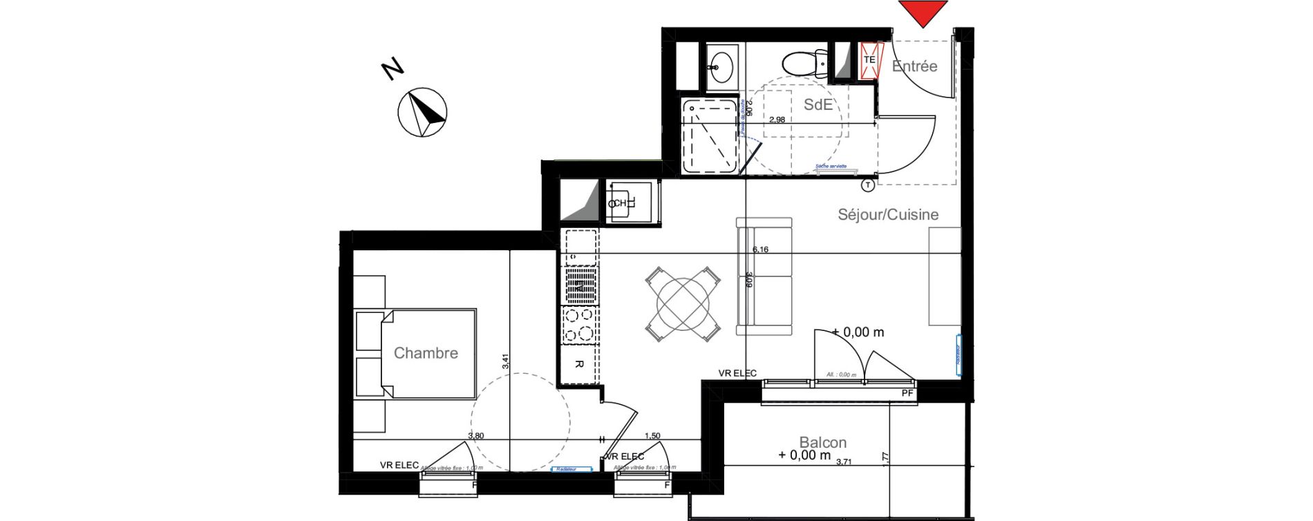 Appartement T2 de 40,18 m2 &agrave; La Teste-De-Buch Centre ville