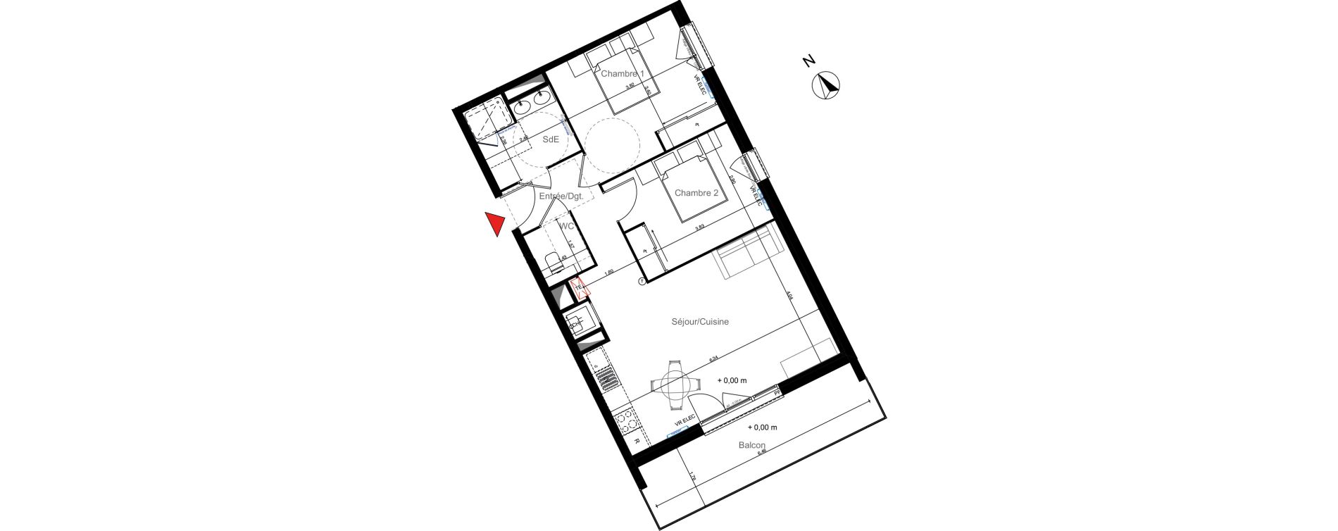 Appartement T3 de 63,34 m2 &agrave; La Teste-De-Buch Centre ville