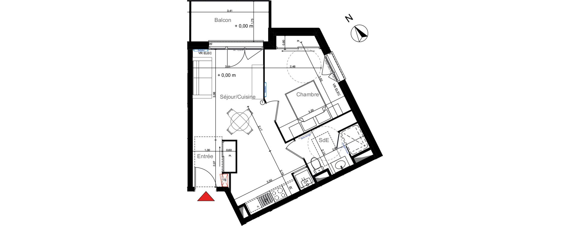 Appartement T2 de 42,46 m2 &agrave; La Teste-De-Buch Centre ville