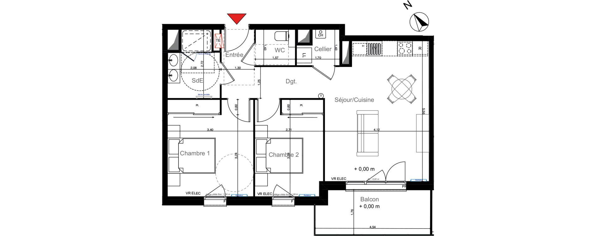 Appartement T3 de 61,27 m2 &agrave; La Teste-De-Buch Centre ville