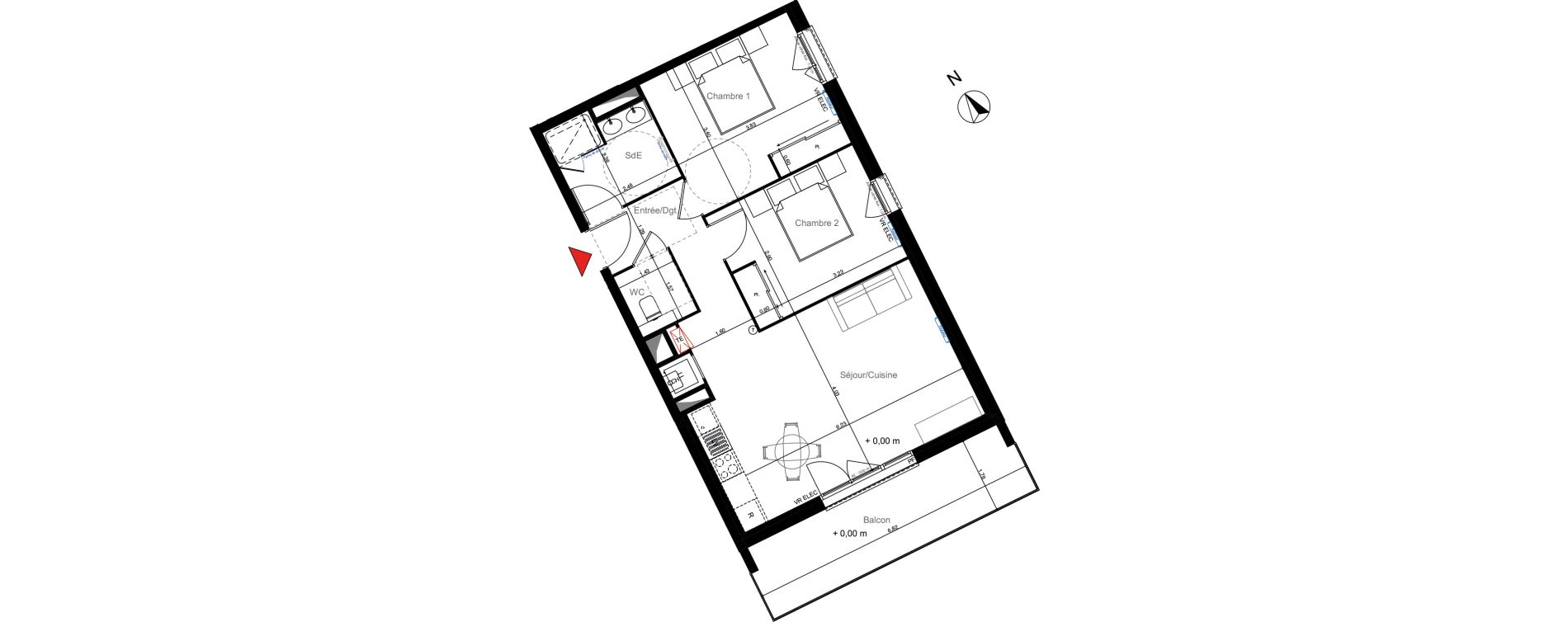 Appartement T3 de 63,14 m2 &agrave; La Teste-De-Buch Centre ville