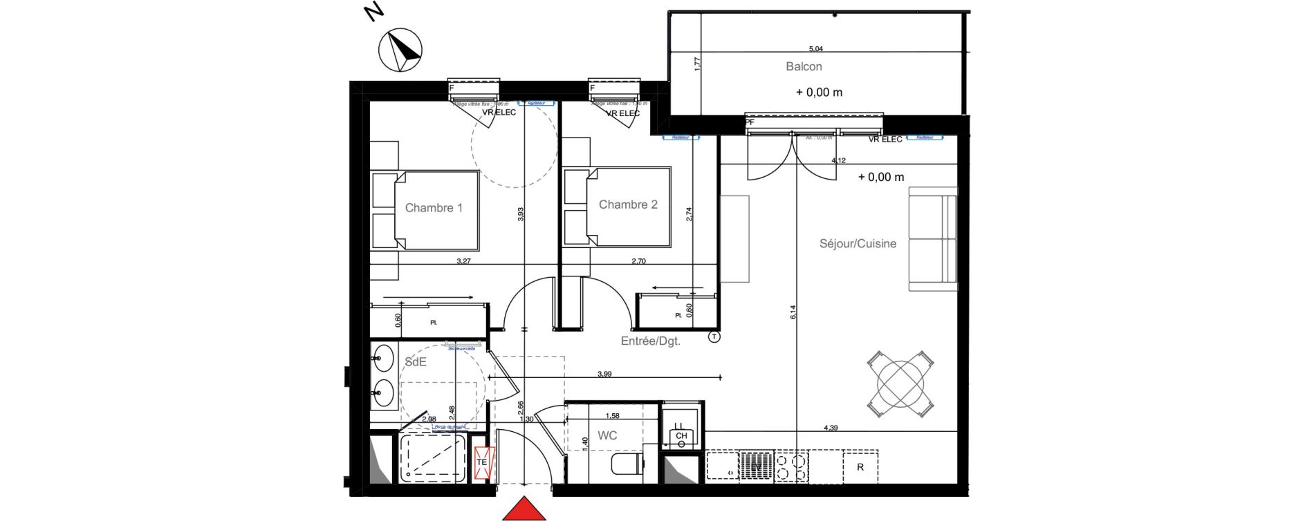 Appartement T3 de 62,02 m2 &agrave; La Teste-De-Buch Centre ville