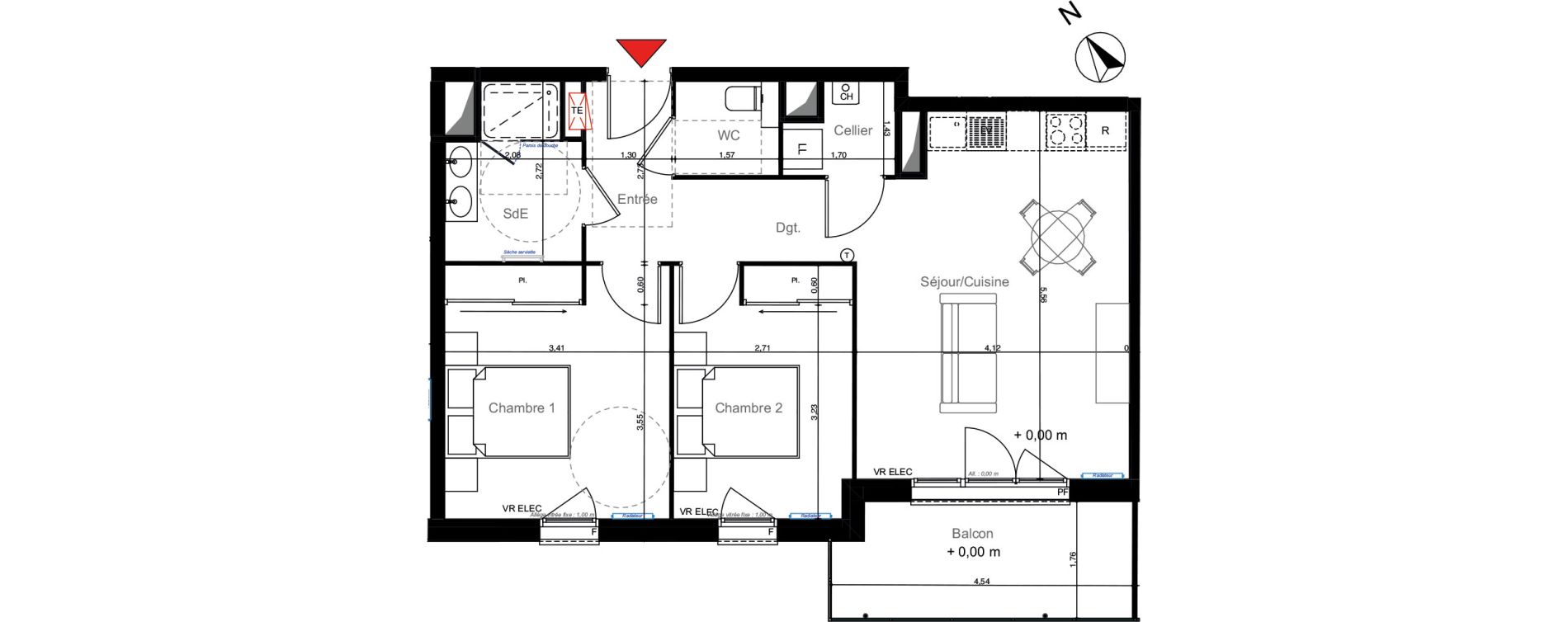 Appartement T3 de 61,23 m2 &agrave; La Teste-De-Buch Centre ville