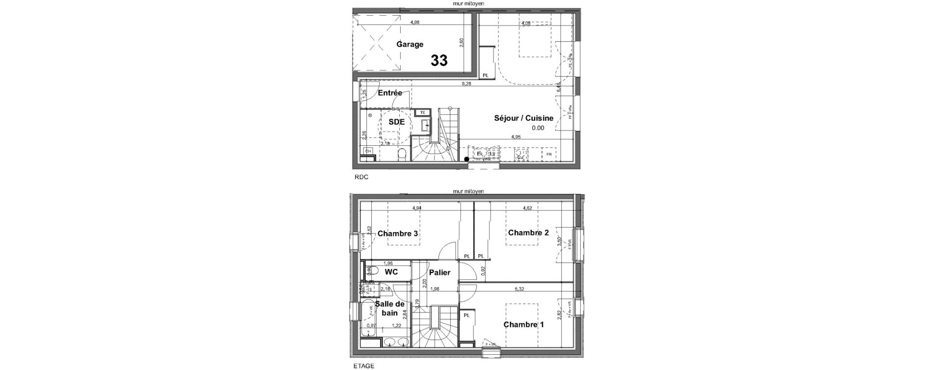 Maison T4 de 93,70 m2 &agrave; Lacanau Centre