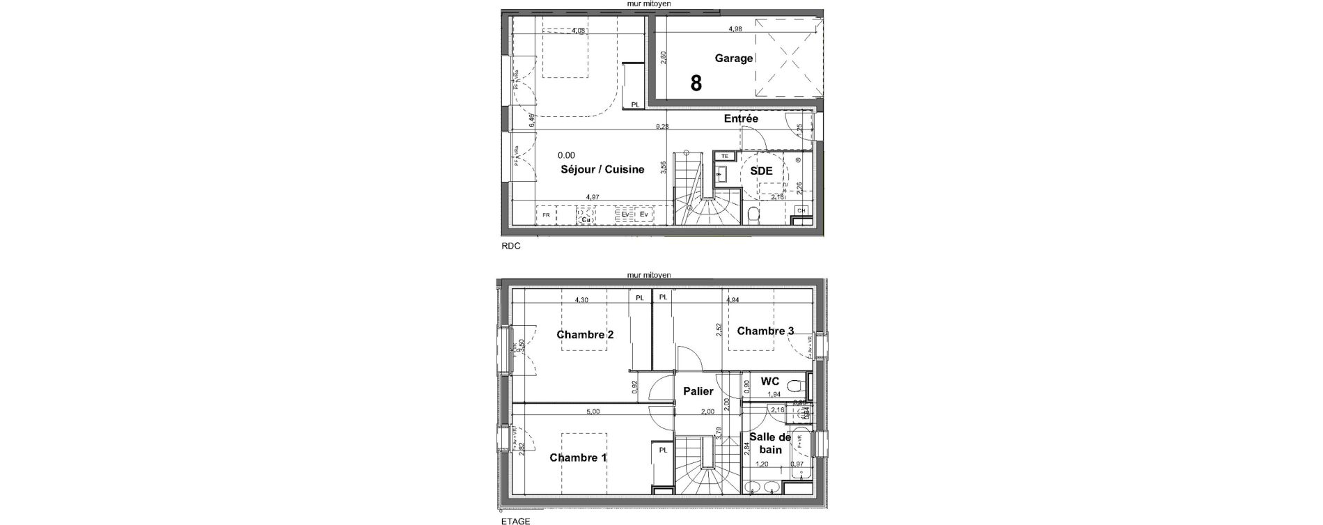 Maison T4 de 93,70 m2 &agrave; Lacanau Centre