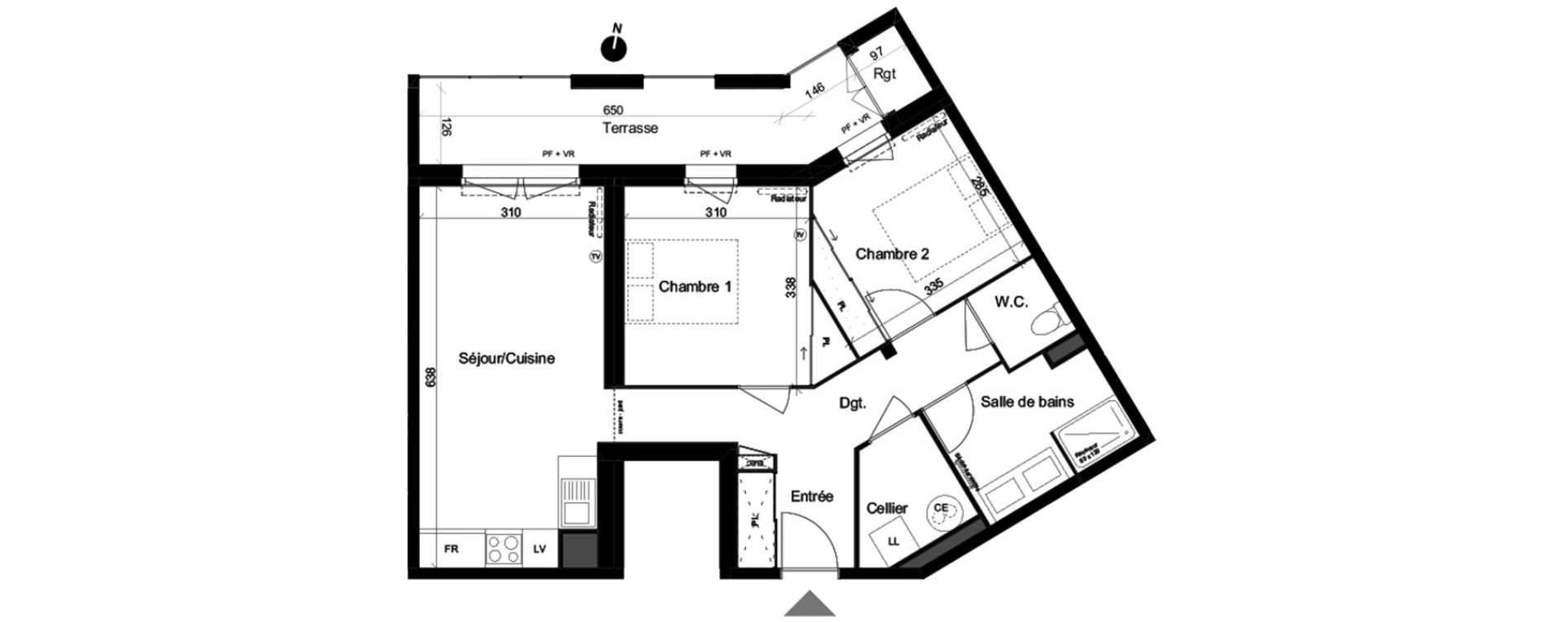 Appartement T3 de 61,00 m2 &agrave; Lacanau Ocean