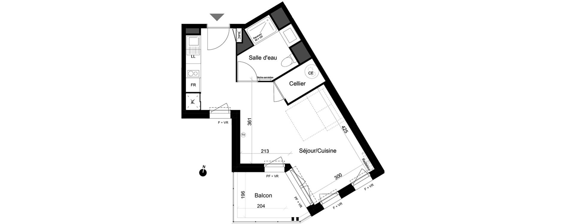 Appartement T1 de 33,19 m2 &agrave; Lacanau Ocean