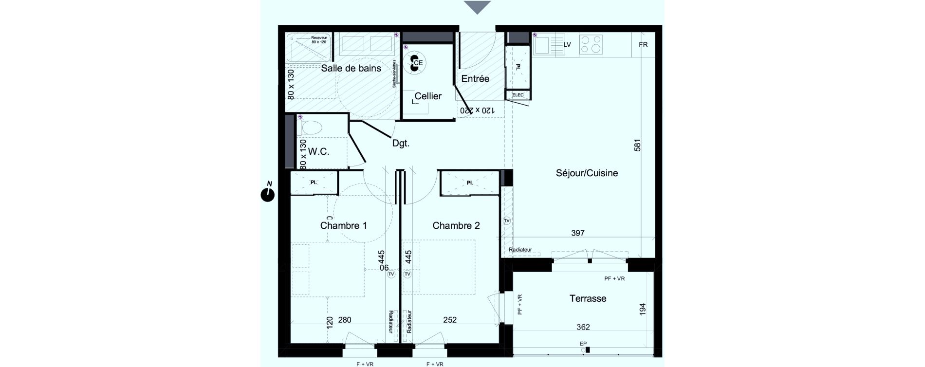 Appartement T3 de 64,00 m2 &agrave; Lacanau Ocean