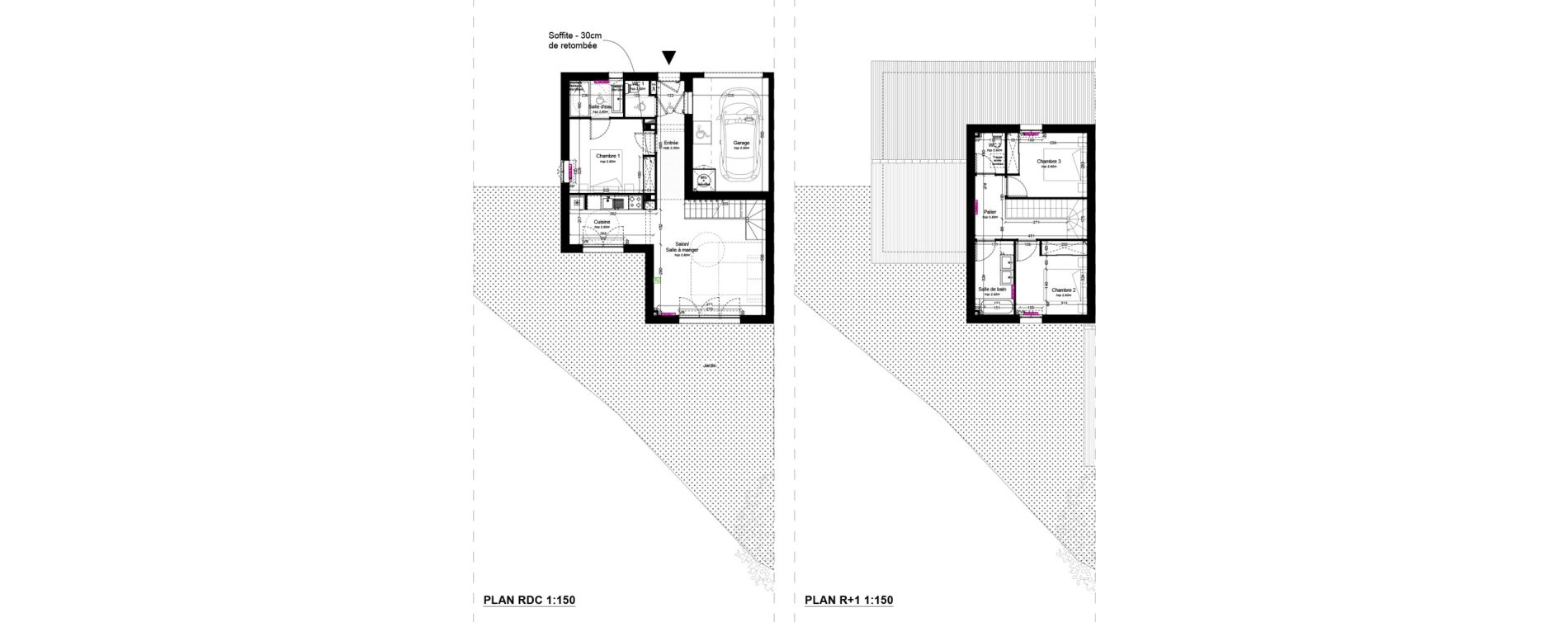 Maison T4 de 88,04 m2 &agrave; Lanton Centre