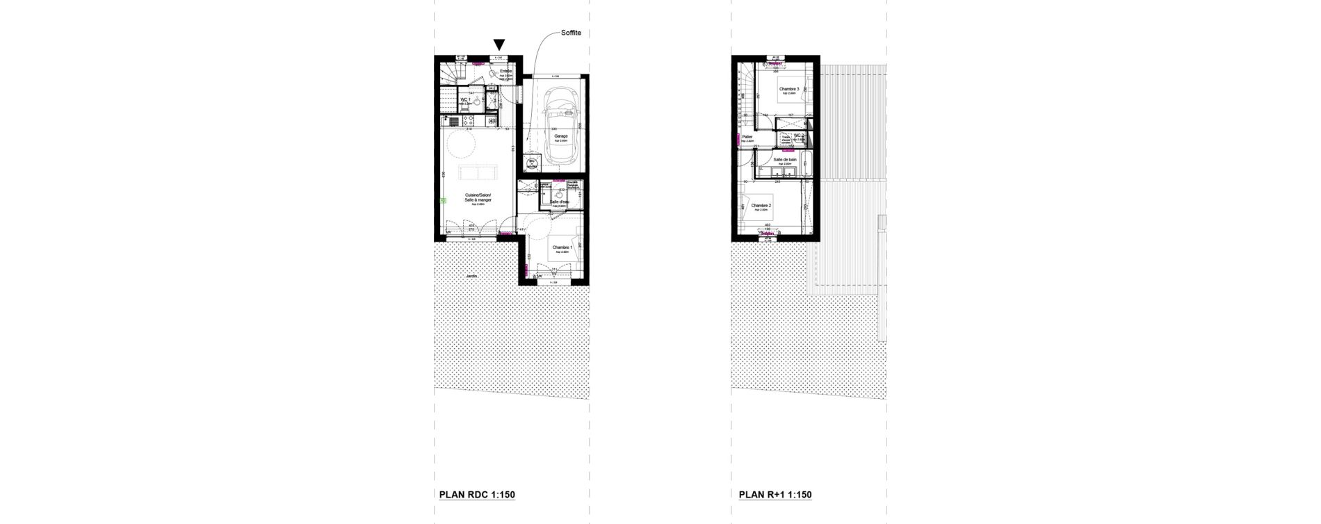 Maison T4 de 82,06 m2 &agrave; Lanton Centre