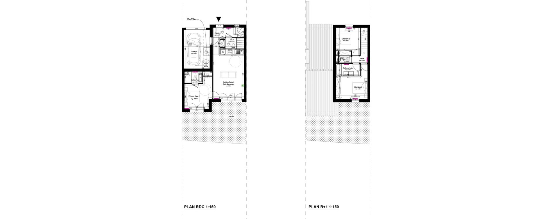 Maison T4 de 80,92 m2 &agrave; Lanton Centre