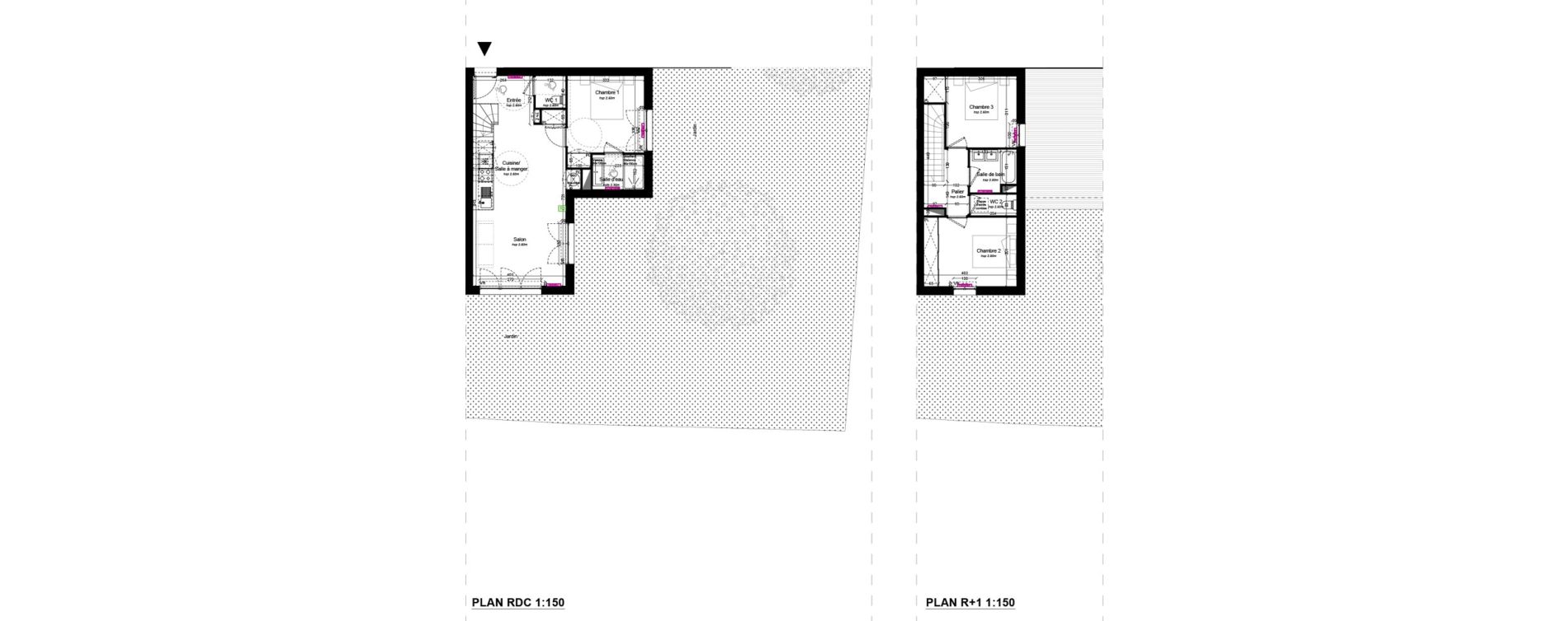 Maison T4 de 81,09 m2 &agrave; Lanton Centre