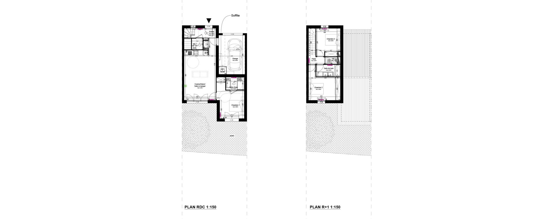 Maison T4 de 82,08 m2 &agrave; Lanton Centre