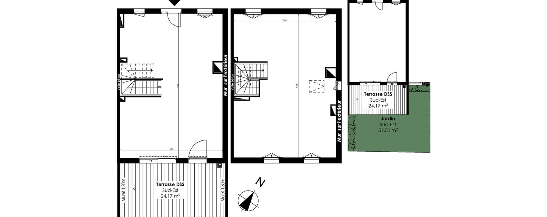 Maison T5 de 112,01 m2 au Bouscat Centre - ermitage