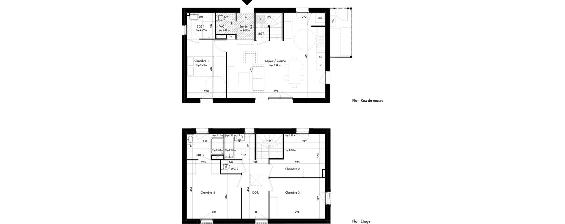 Maison T5 de 108,08 m2 au Porge Centre