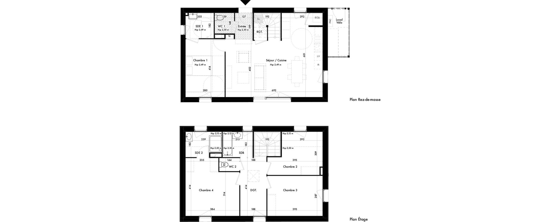 Maison T5 de 108,08 m2 au Porge Centre