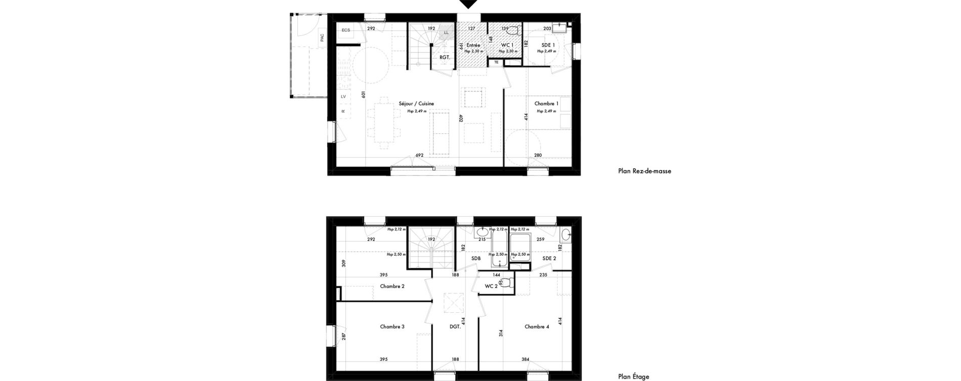 Maison T5 de 108,08 m2 au Porge Centre