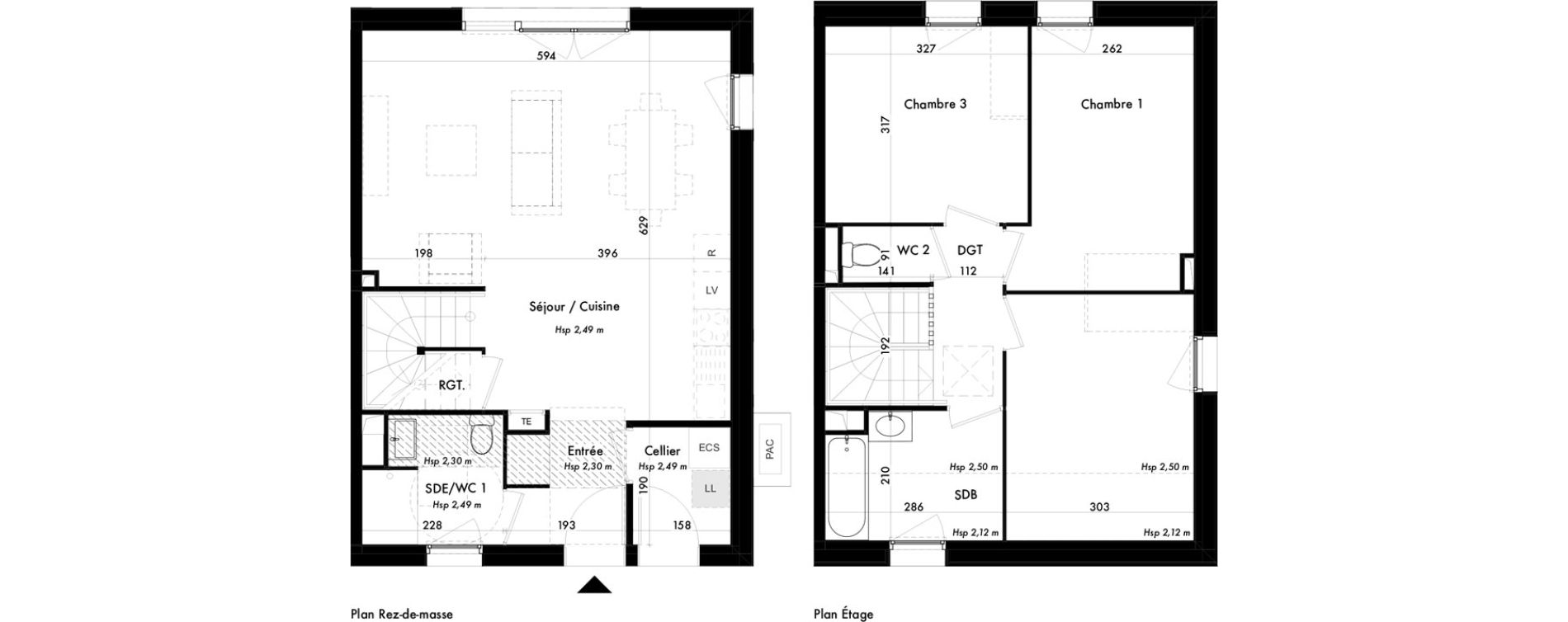 Maison T4 de 89,13 m2 au Porge Centre