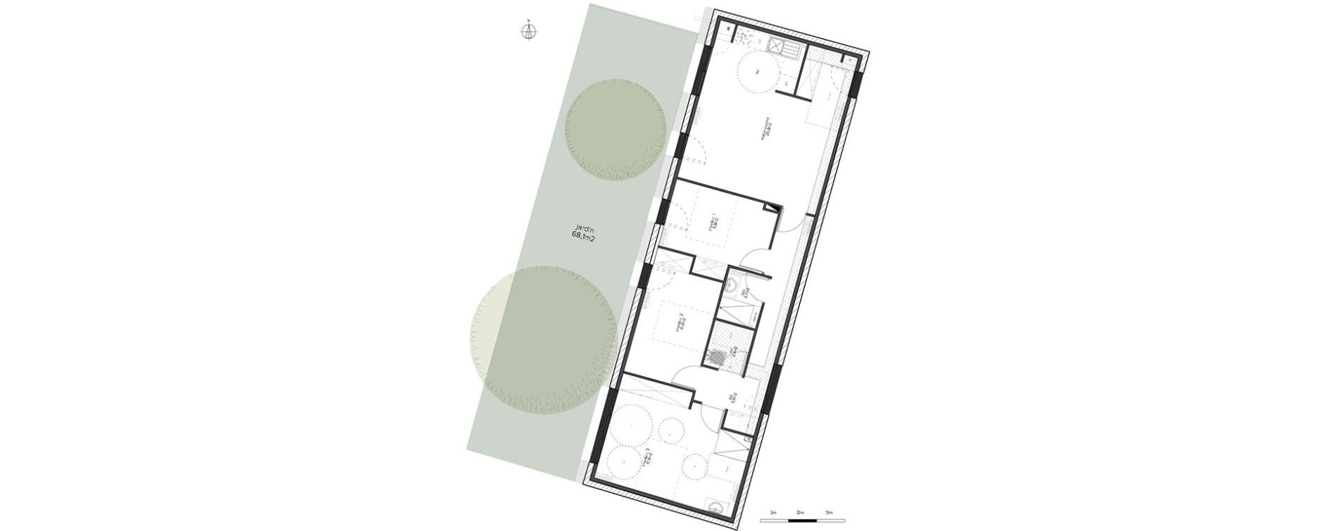 Appartement T4 de 82,40 m2 au Taillan-M&eacute;doc Centre