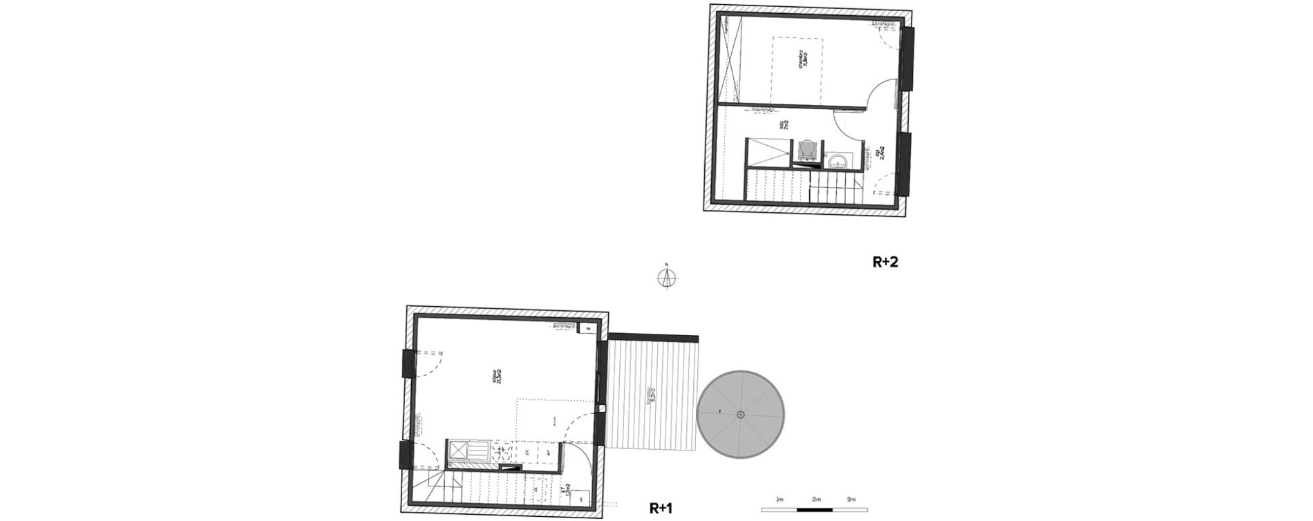 Duplex T2 de 44,20 m2 au Taillan-M&eacute;doc Centre