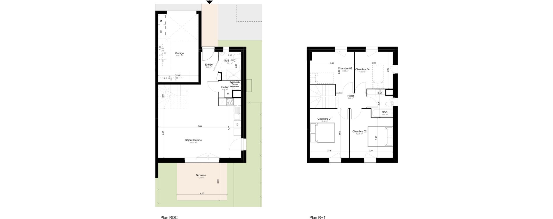 Maison T5 de 93,69 m2 au Taillan-M&eacute;doc Lagorce