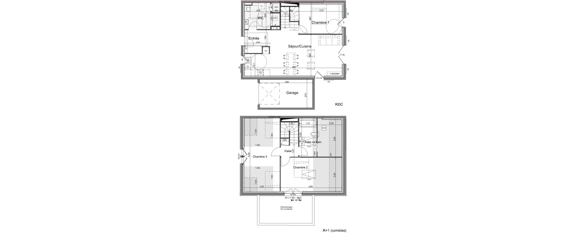 Maison T4 de 86,40 m2 &agrave; L&egrave;ge-Cap-Ferret Centre