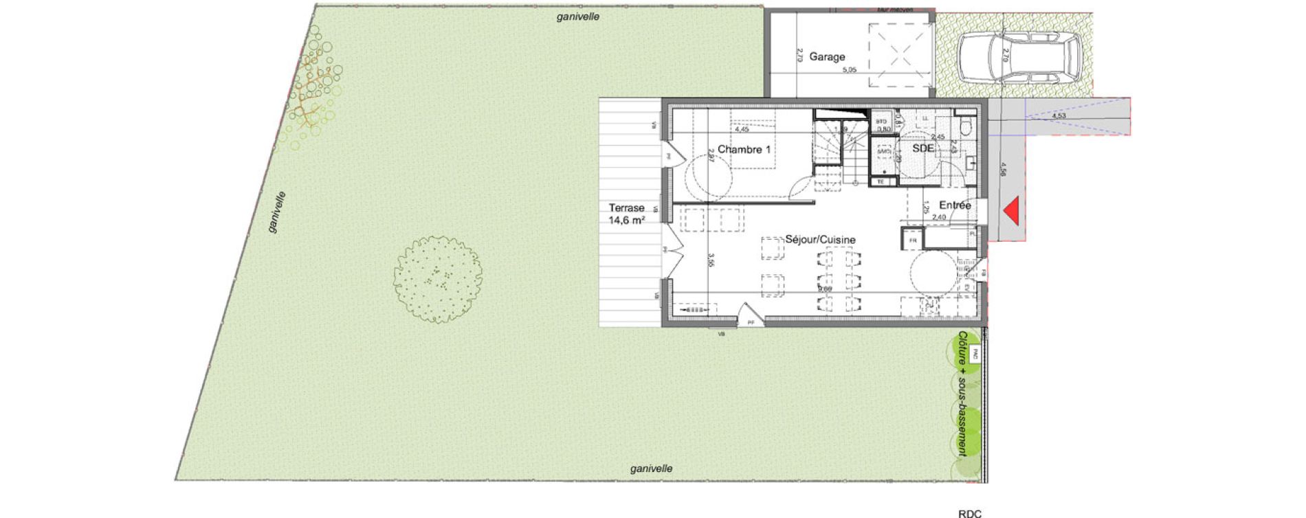 Maison T4 de 86,10 m2 &agrave; L&egrave;ge-Cap-Ferret Centre
