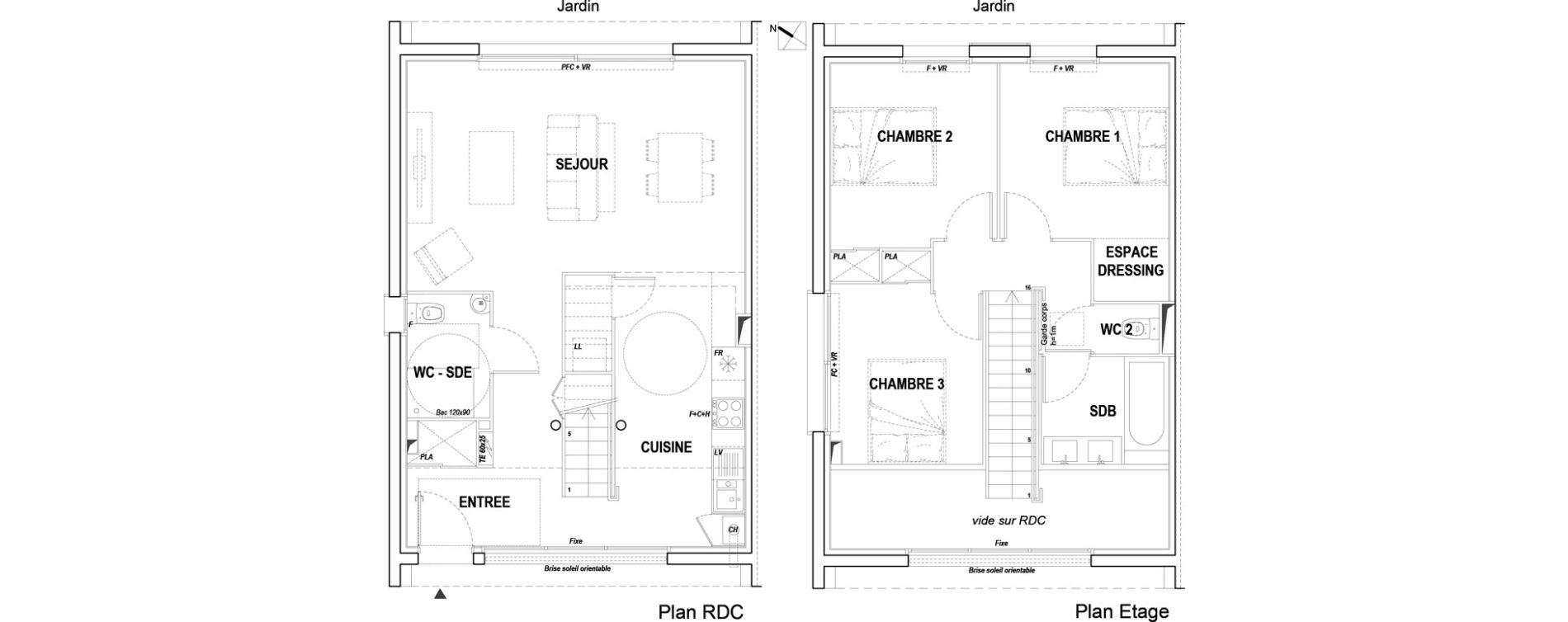 Maison T4 de 89,90 m2 &agrave; L&eacute;ognan Centre