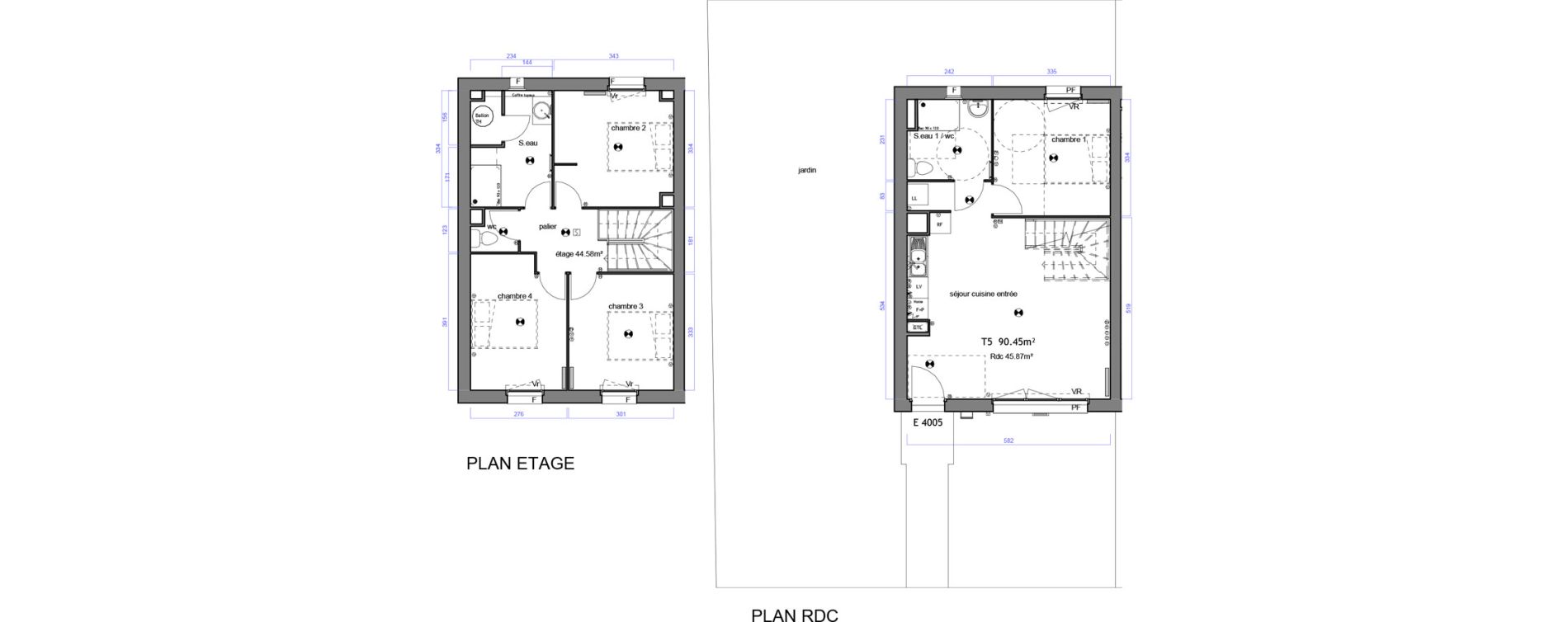 Maison T5 de 90,31 m2 &agrave; Lesparre-M&eacute;doc Centre