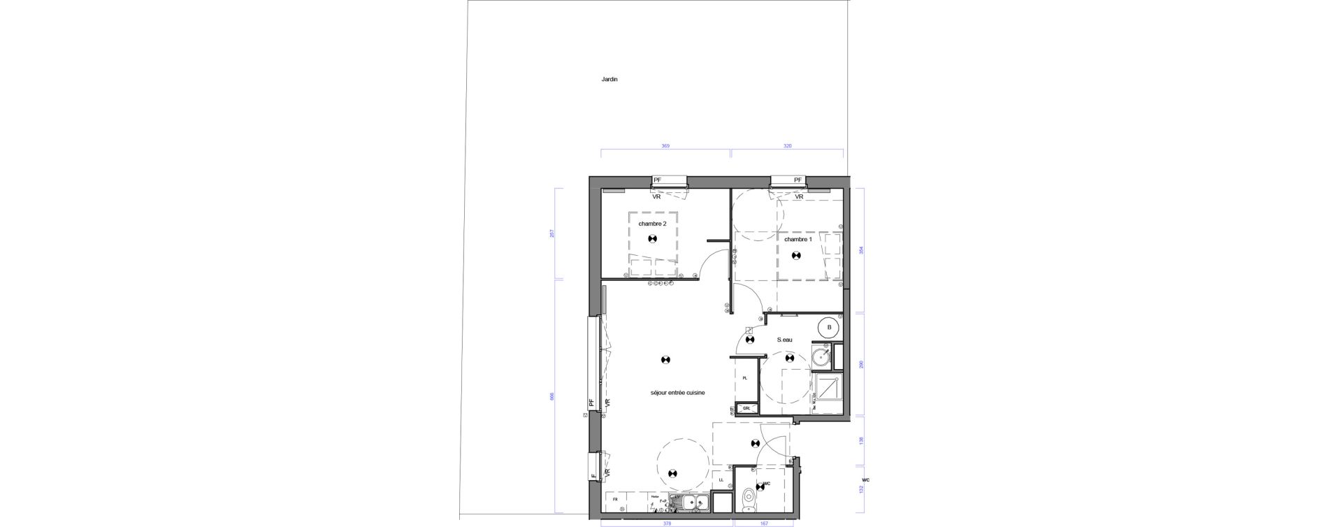 Appartement T3 de 58,39 m2 &agrave; Lesparre-M&eacute;doc Centre