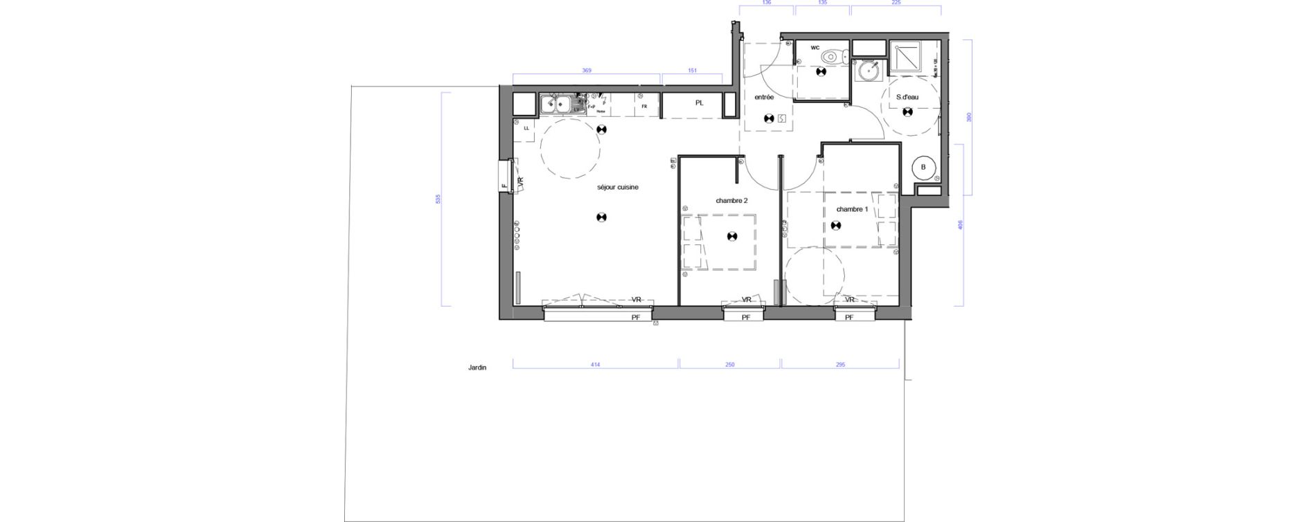 Appartement T3 de 58,78 m2 &agrave; Lesparre-M&eacute;doc Centre