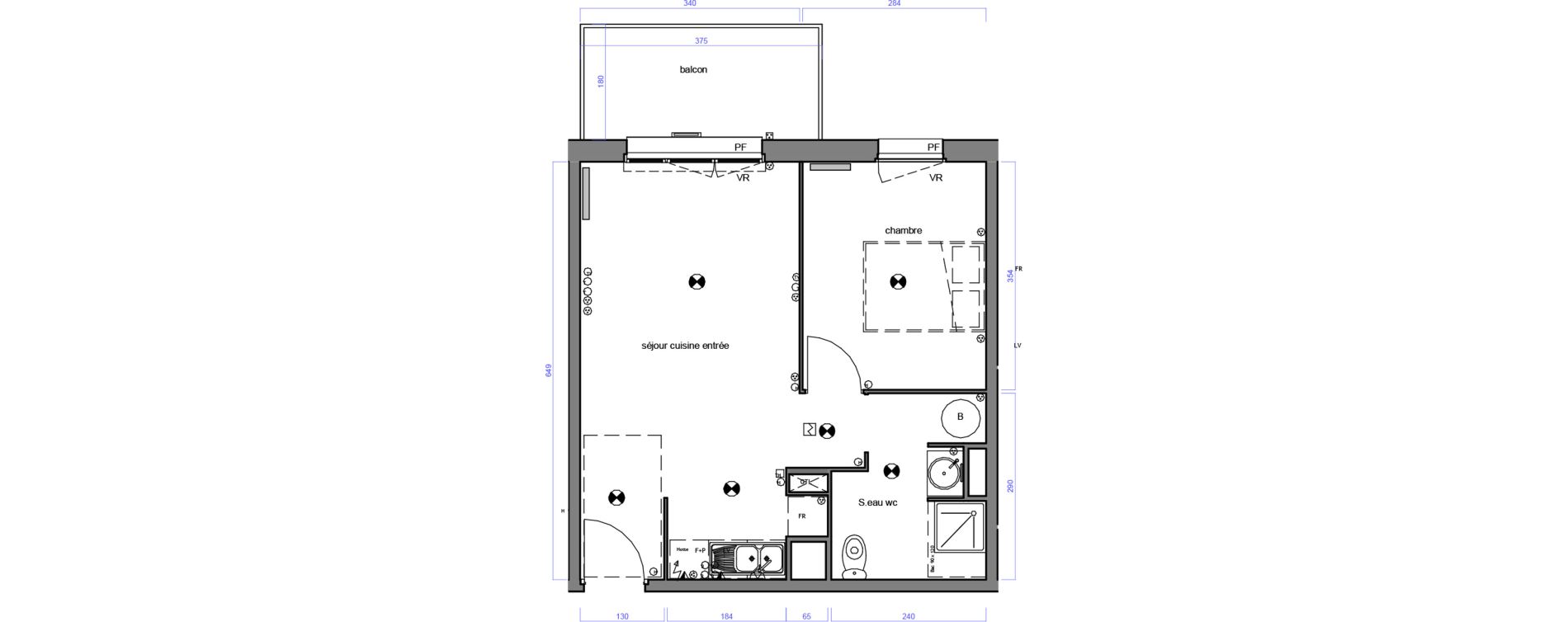 Appartement T2 de 39,15 m2 &agrave; Lesparre-M&eacute;doc Centre