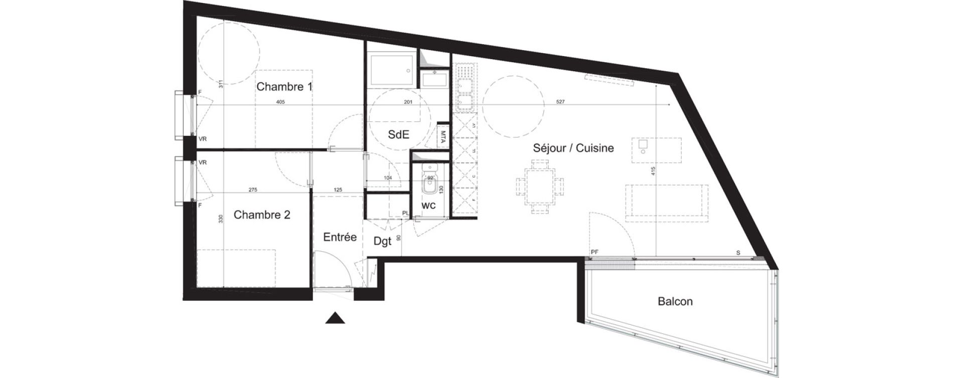 Appartement T3 de 63,18 m2 &agrave; Lormont La ramade