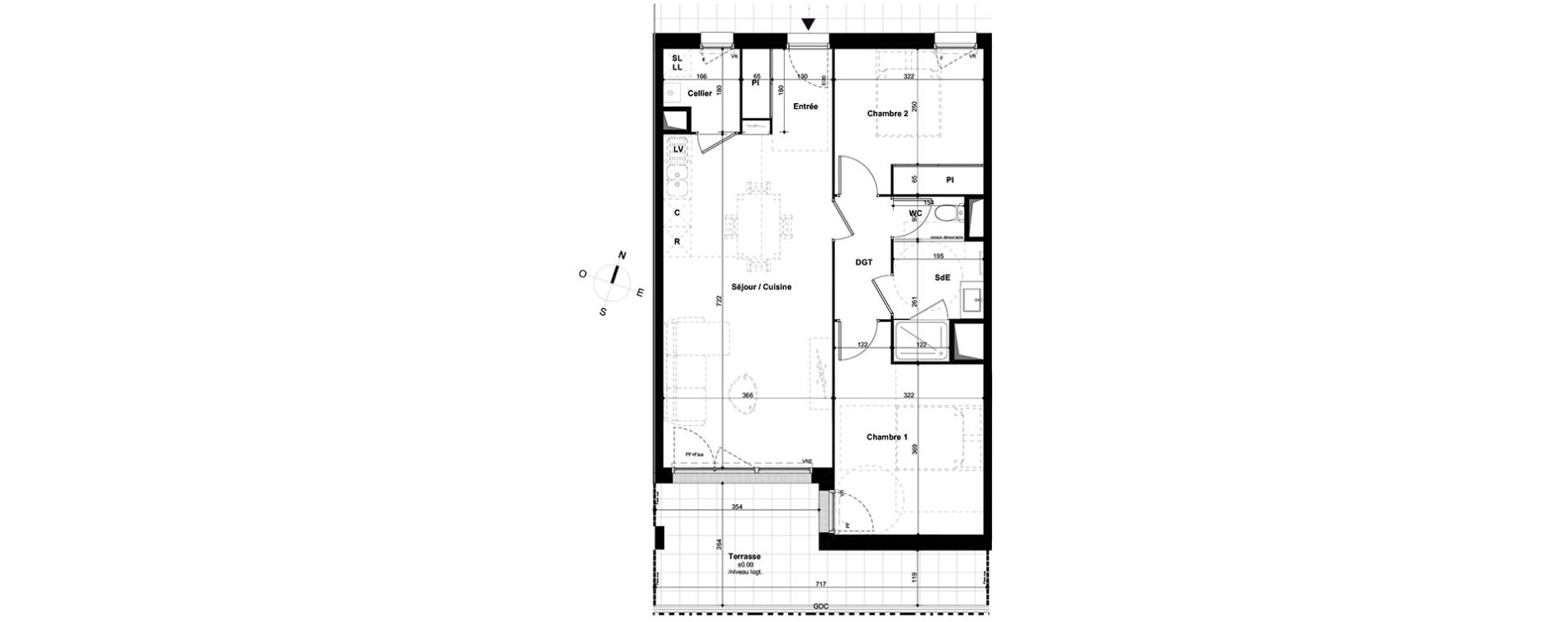 Appartement T3 de 64,43 m2 &agrave; Lormont Les akenes