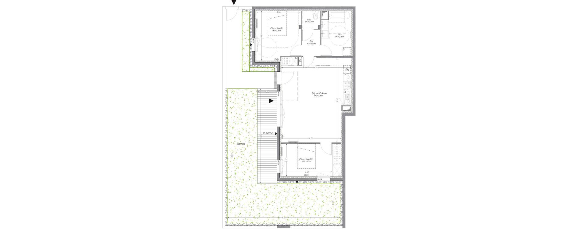 Appartement T3 de 68,06 m2 &agrave; Lormont Centre