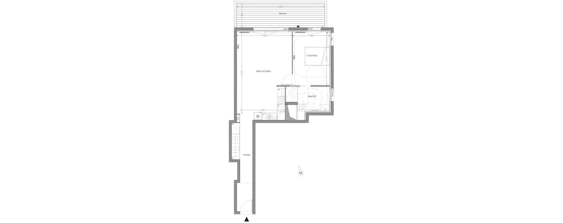 Appartement T2 de 55,14 m2 &agrave; Lormont Centre