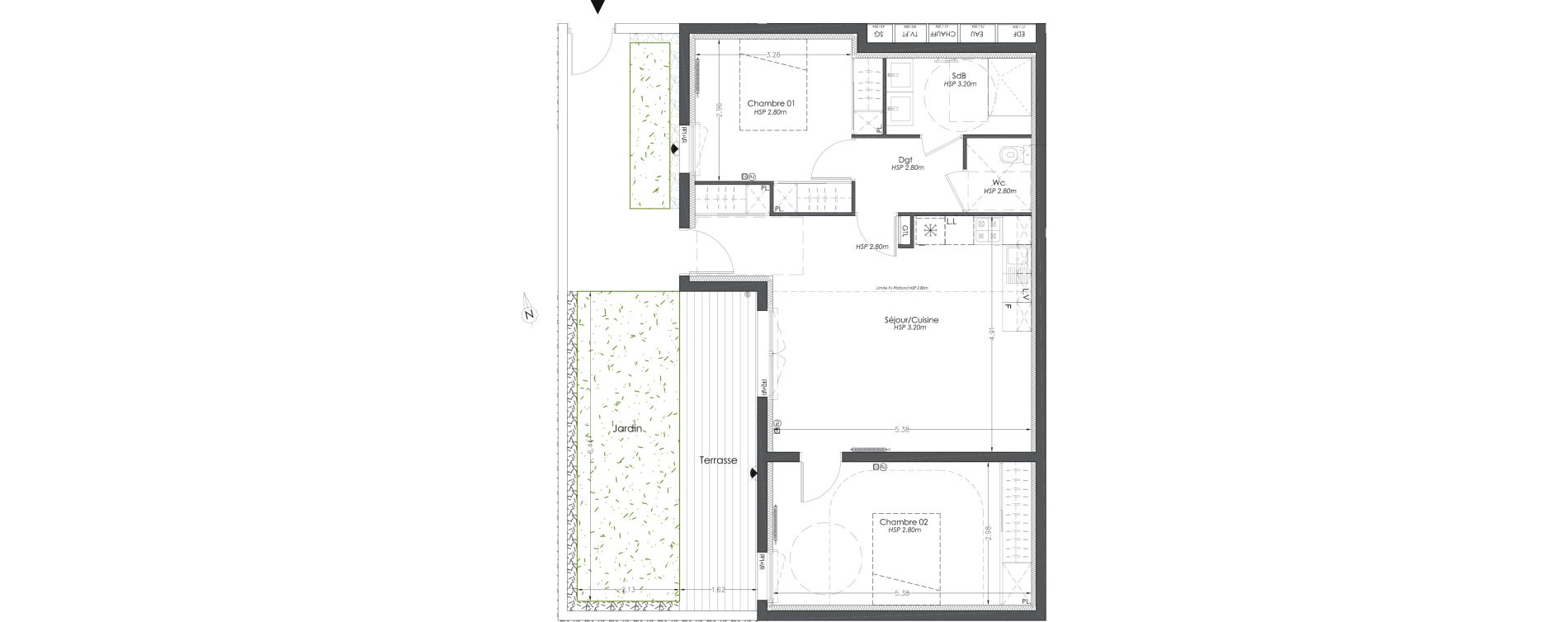 Appartement T3 de 67,41 m2 &agrave; Lormont Centre