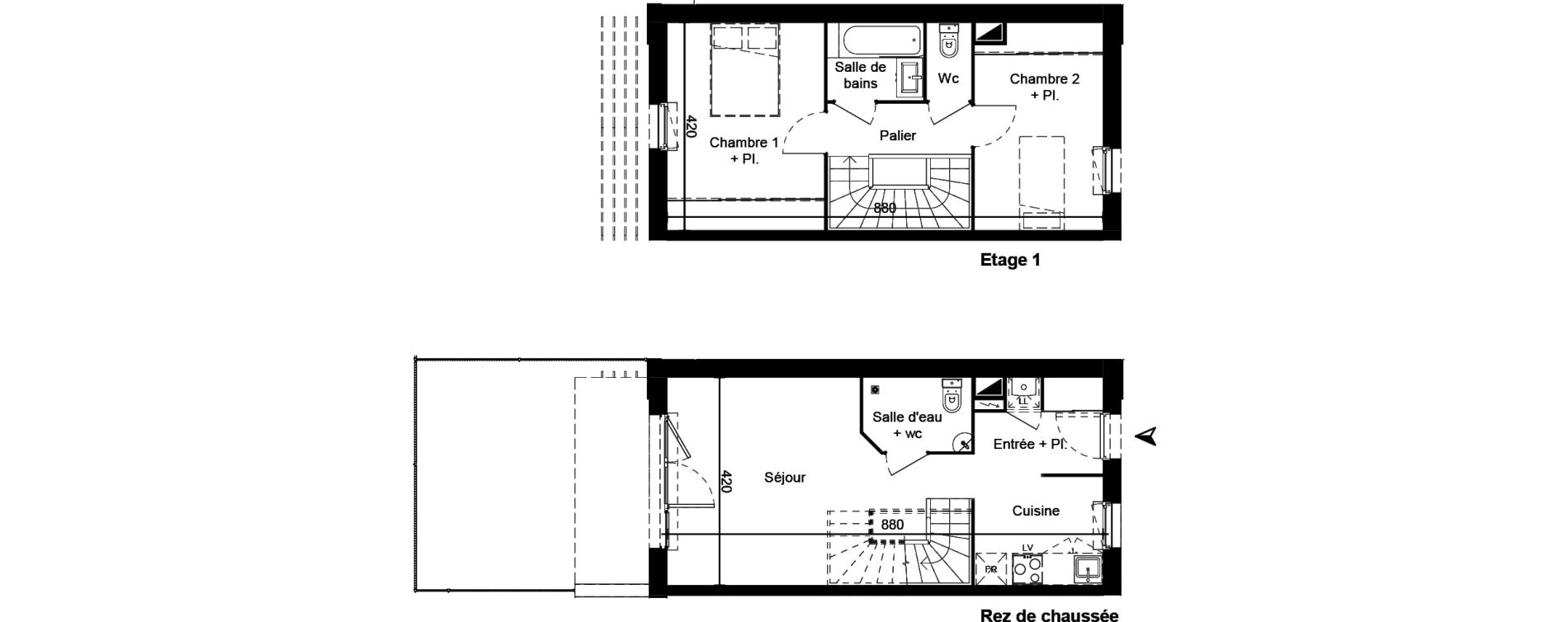 Appartement T3 de 65,15 m2 &agrave; Martignas-Sur-Jalle Centre