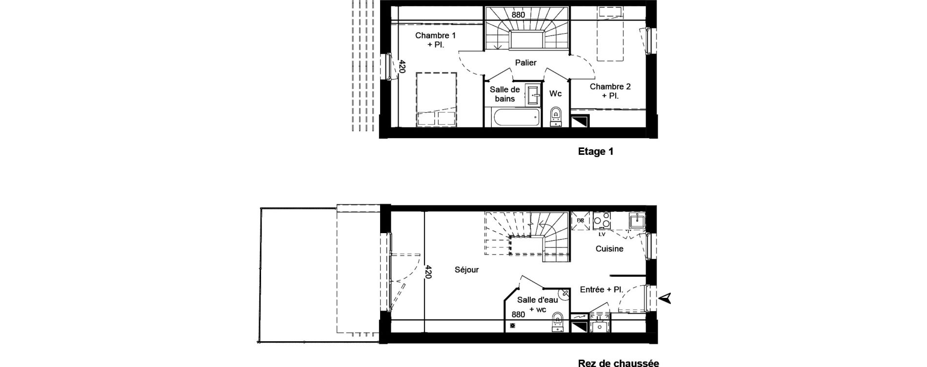 Appartement T3 de 65,15 m2 &agrave; Martignas-Sur-Jalle Centre