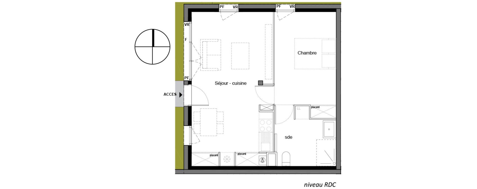 Appartement T2 de 45,34 m2 &agrave; M&eacute;rignac Les eyquems