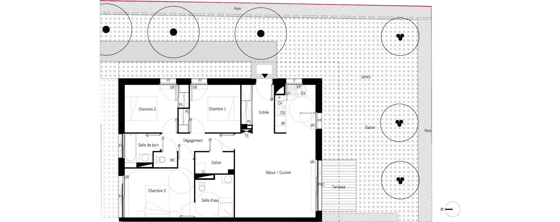 Appartement T4 de 83,24 m2 &agrave; M&eacute;rignac Capeyron