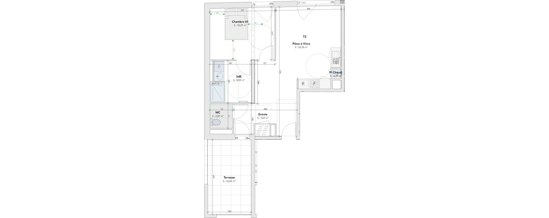 Appartement T2 de 50,77 m2 &agrave; M&eacute;rignac Merignac centre