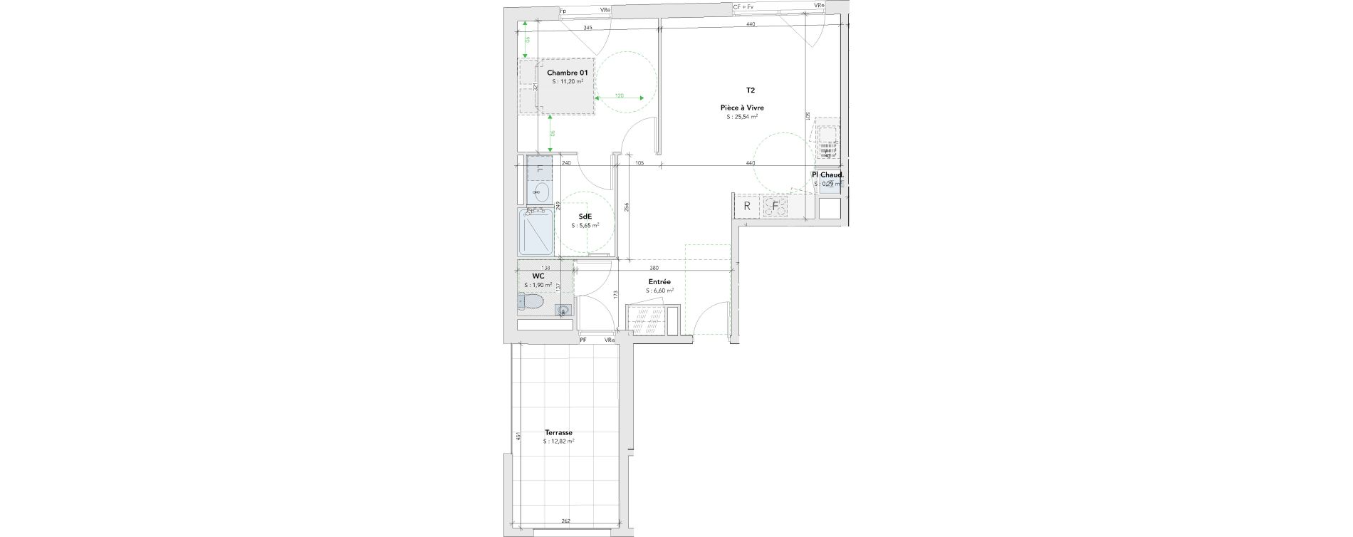 Appartement T2 de 51,18 m2 &agrave; M&eacute;rignac Merignac centre