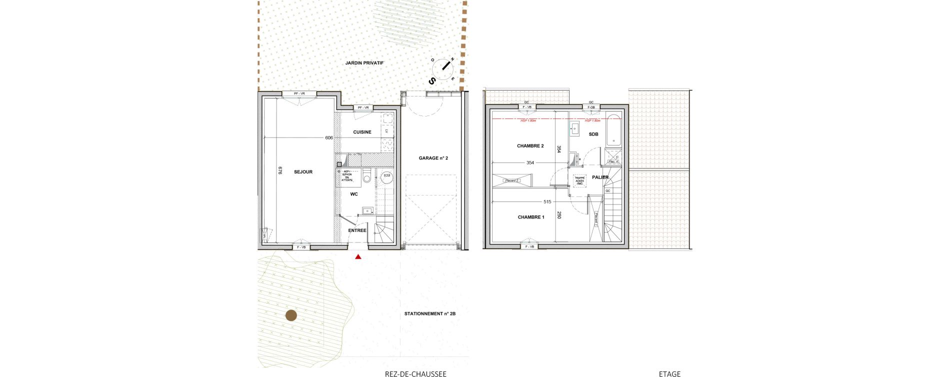 Maison T3 de 65,90 m2 &agrave; N&eacute;rigean Centre