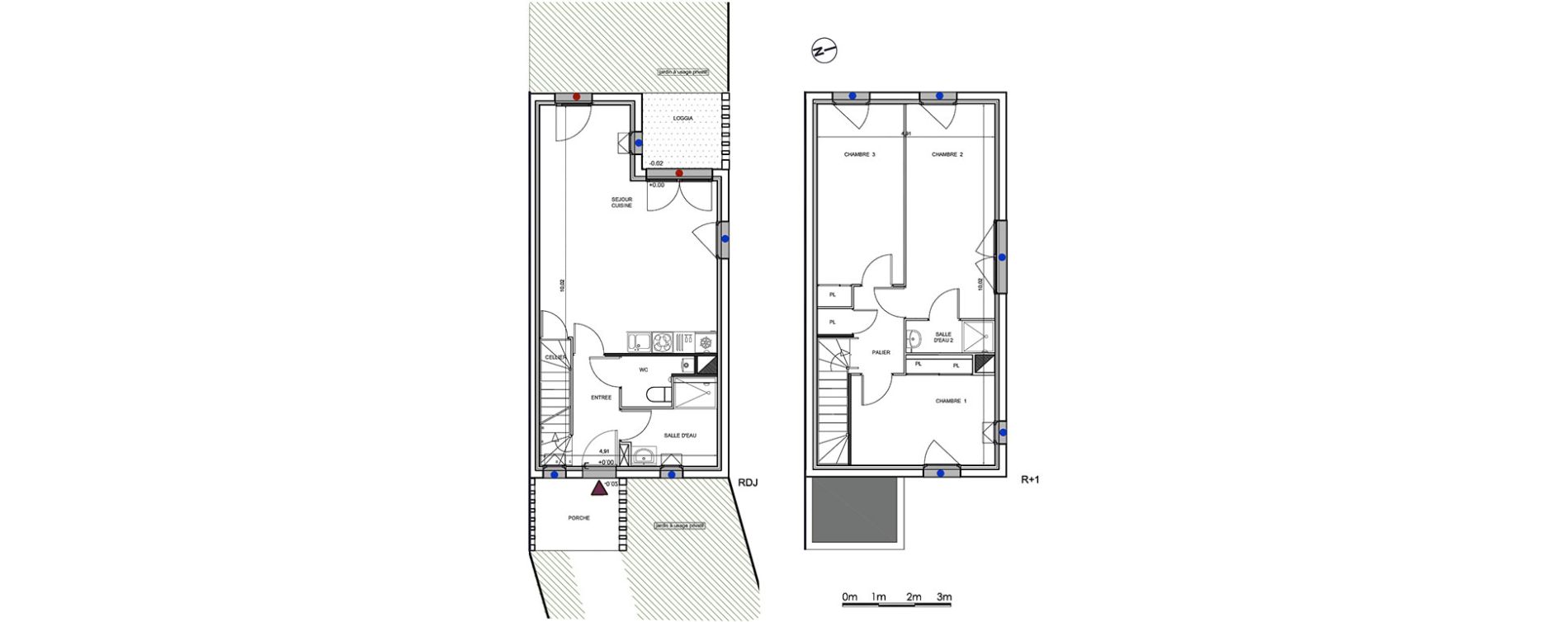 Maison T4 de 85,00 m2 &agrave; Parempuyre Centre