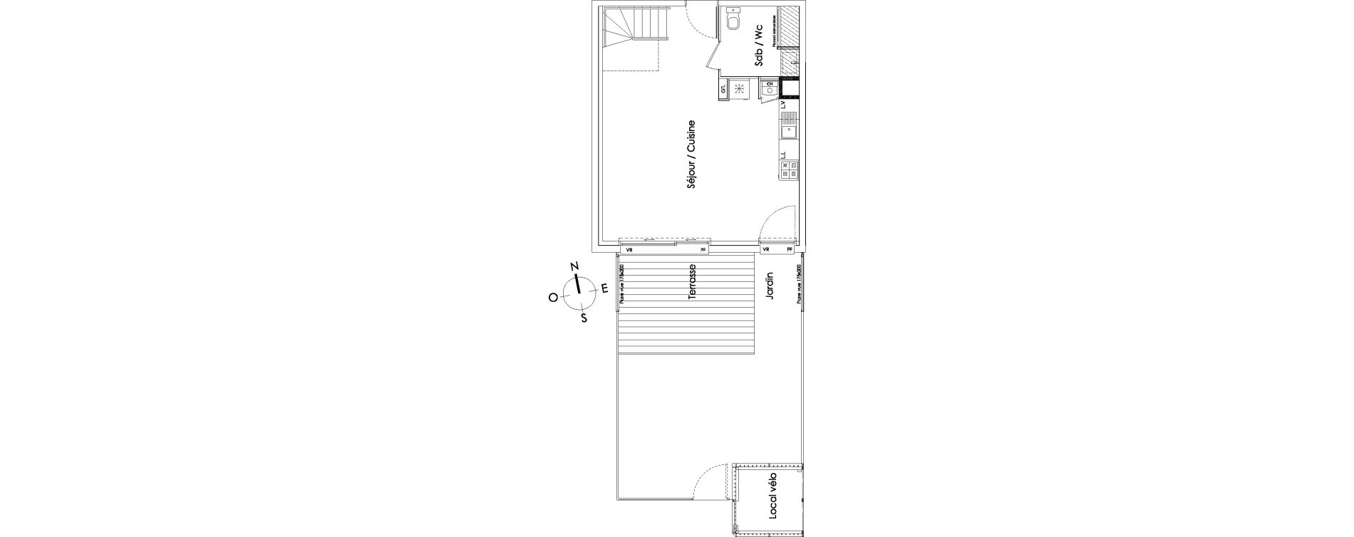 Duplex T4 de 86,30 m2 &agrave; Pessac No&egrave;s