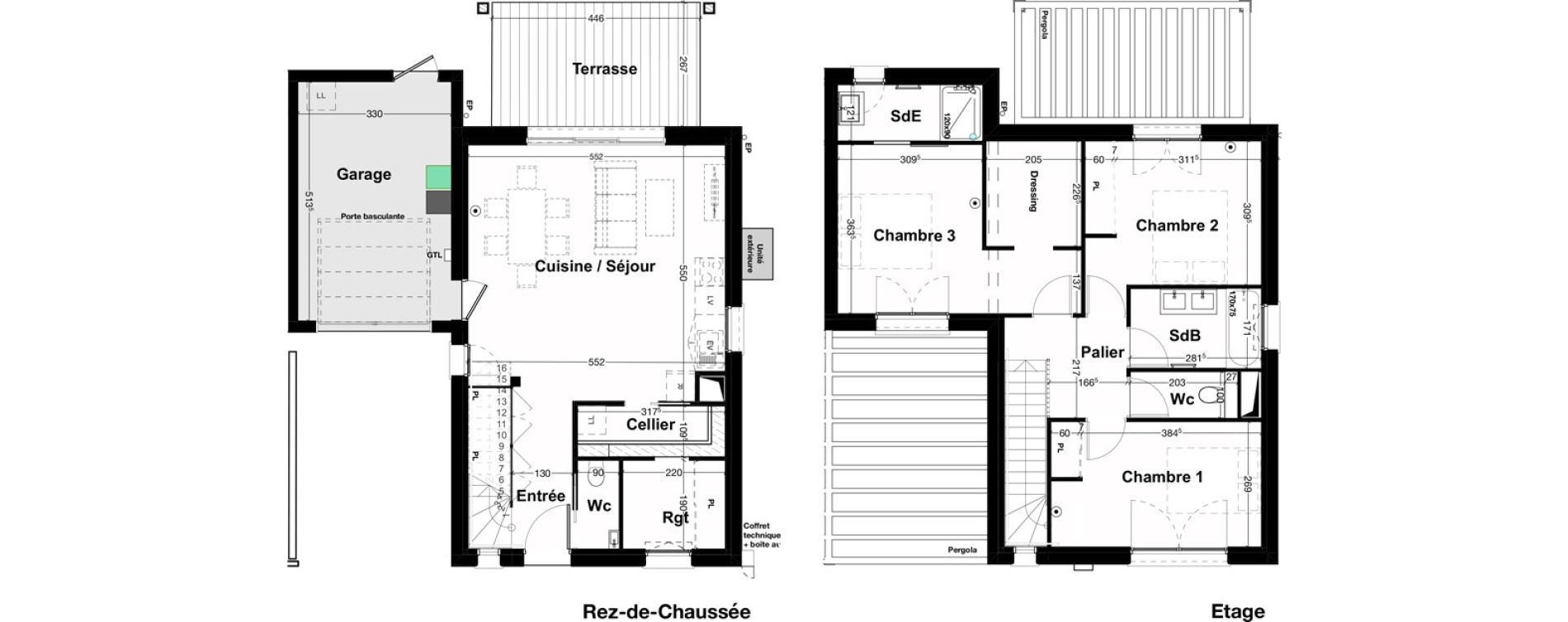 Maison T4 de 101,90 m2 &agrave; Pessac Camponac